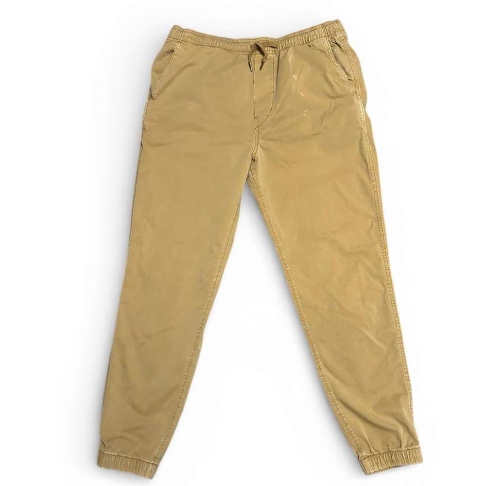 American Eagle FLEX Jogger Pants Men’s Small Tan Khaki Athleisure